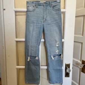 Abercrombie & Fitch ankle straight ultra high rise jeans size 27